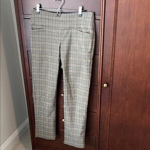 Apt. 9 brown plaid flex fit petite pants 6P